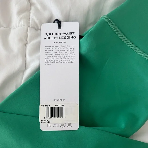 ALO Yoga Emerald Green Leggings - Picture 2 of 3